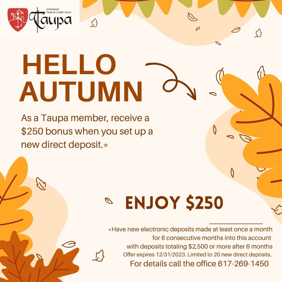 Hello Autumn, Enjoy $250!